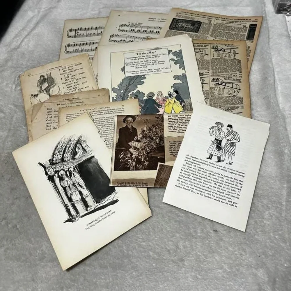 50+ piece Ephemera Lot 30 Collage Crafting Junk Journals Scrapbooking